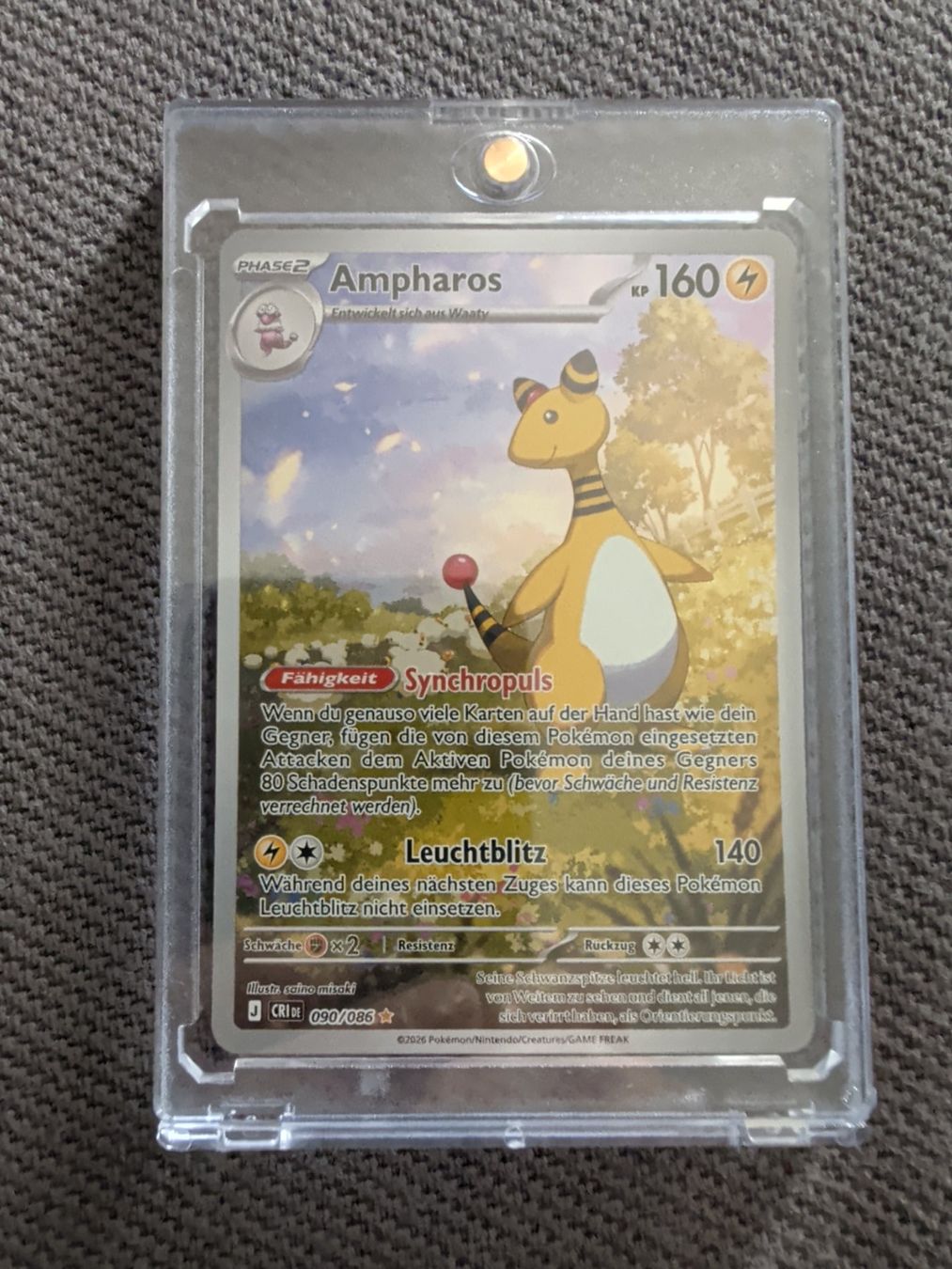Pokémon Carte collezionabili: Ampharos 090/086 – Nuovo (secondo la descrizione) da Oberwil BL venduto da saru-koshiro