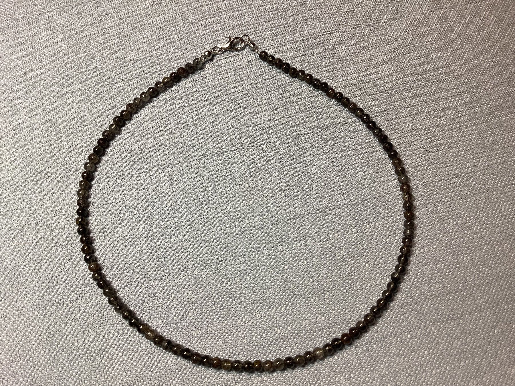 Catenine: Schlichte Edelsteinkette mit schwarzem Rutilquarz – Nuovo e nell'imballaggio originale da Laax venduto da kri_95f5