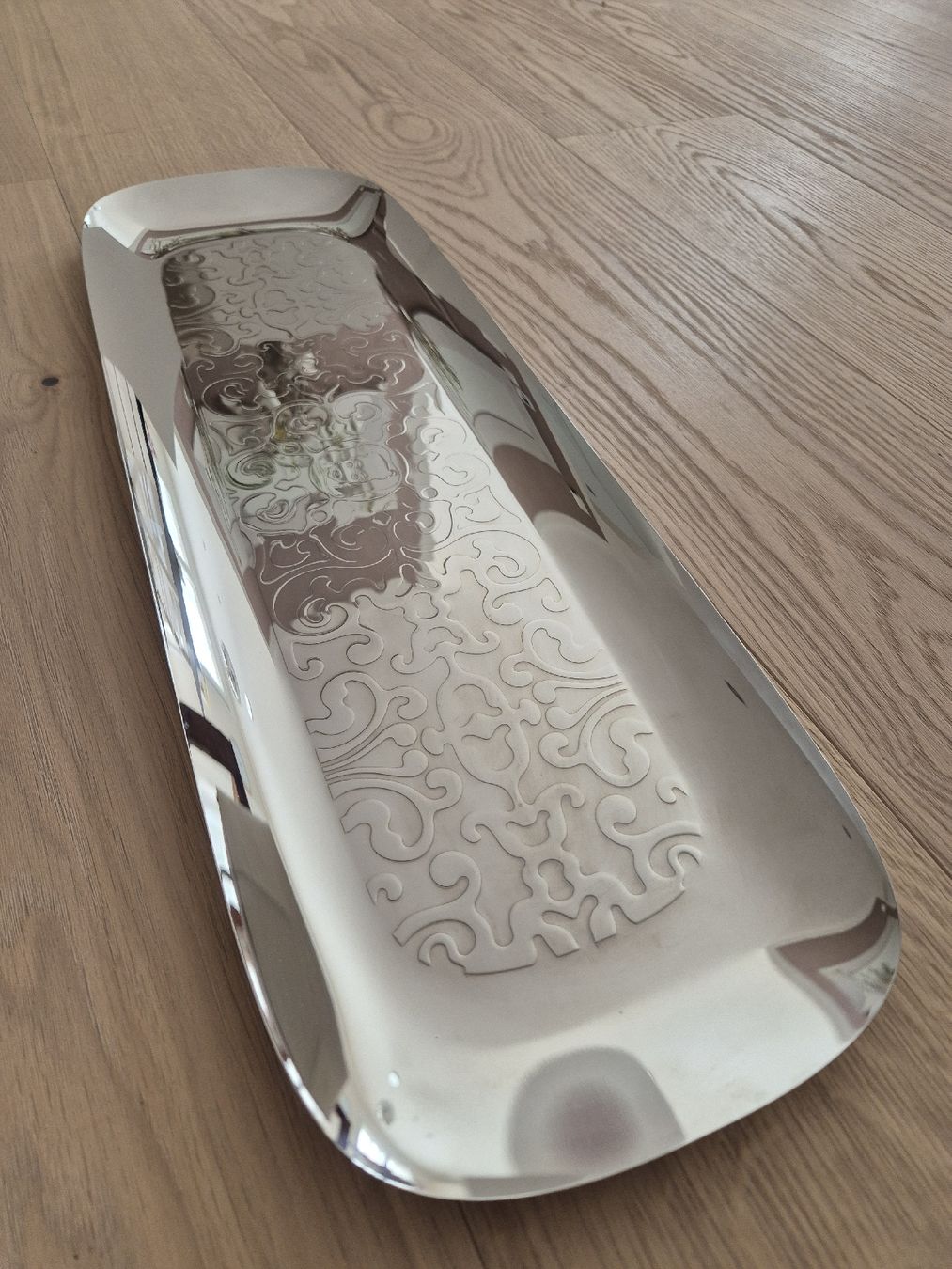 Alessi Tutte le decorazioni: Edelstahl Tablett Alessi – Nuovo e nell'imballaggio originale da Wittenbach venduto da Pirufa 1