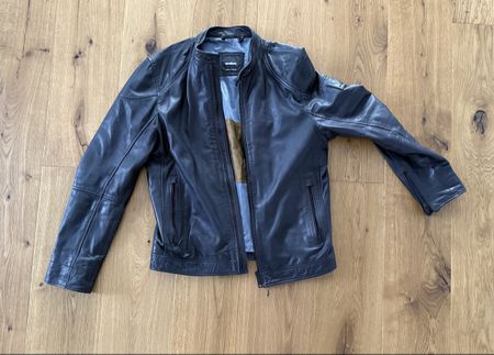 Strellson Lederjacke dunkelblau Grösse 50 neuwertig