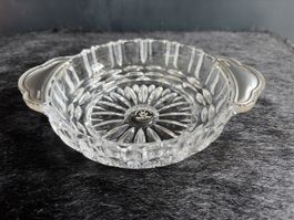 Bleikristall Schale mit 800er Silber * Bol en crystal