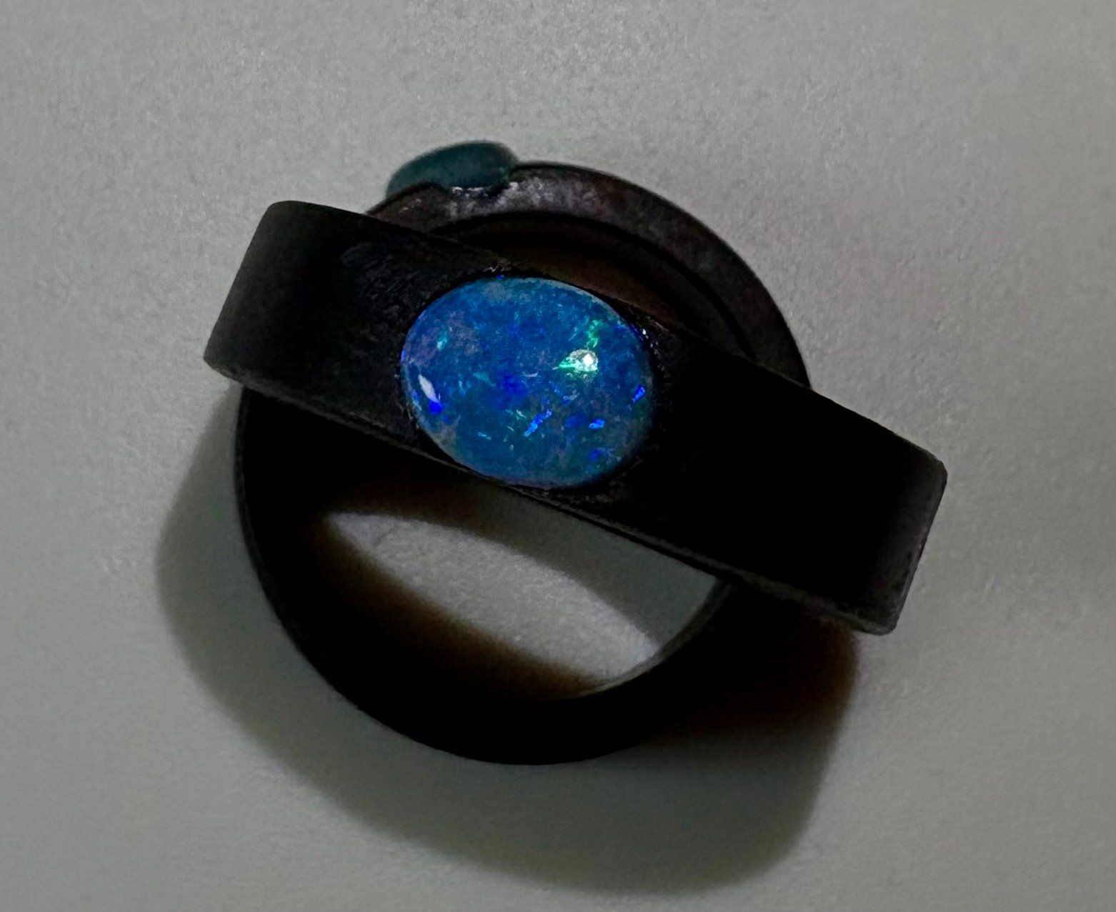 Anelli: Ring Australischer Crystal-Opal+Mooreiche, Grösse 54 – Nuovo (secondo la descrizione) da Wilen b. Wil venduto da Tschirio 5