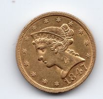 (2087) USA 5 Dollars 1847 Top, fast stgl