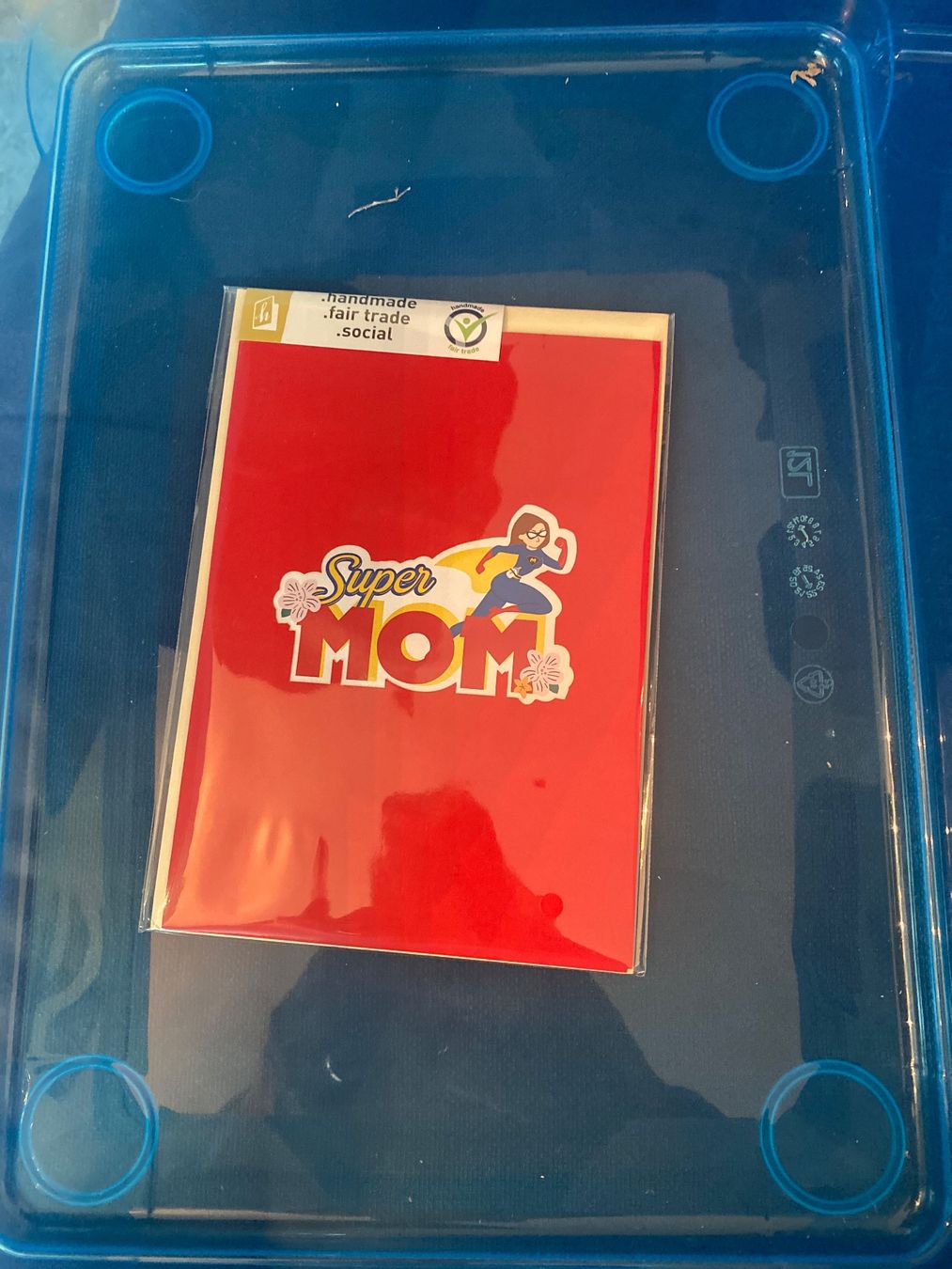 Karten: 3D Karte "Super Mom" Muttertag Pop-Up Karte – Neu und originalverpackt aus Dietikon von Beni2025 2