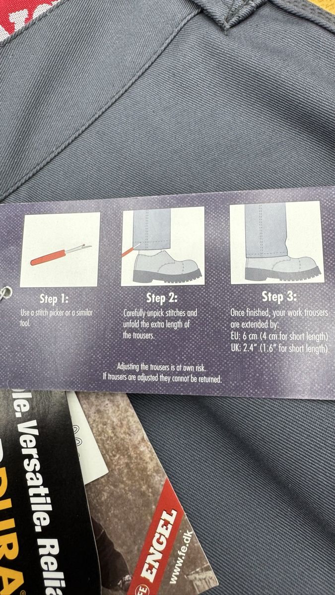 Pantaloni: FE Engel Arbeitshose , Grau, Grösse 48 – Nuovo e nell'imballaggio originale da Altdorf UR venduto da Lilelo82 2
