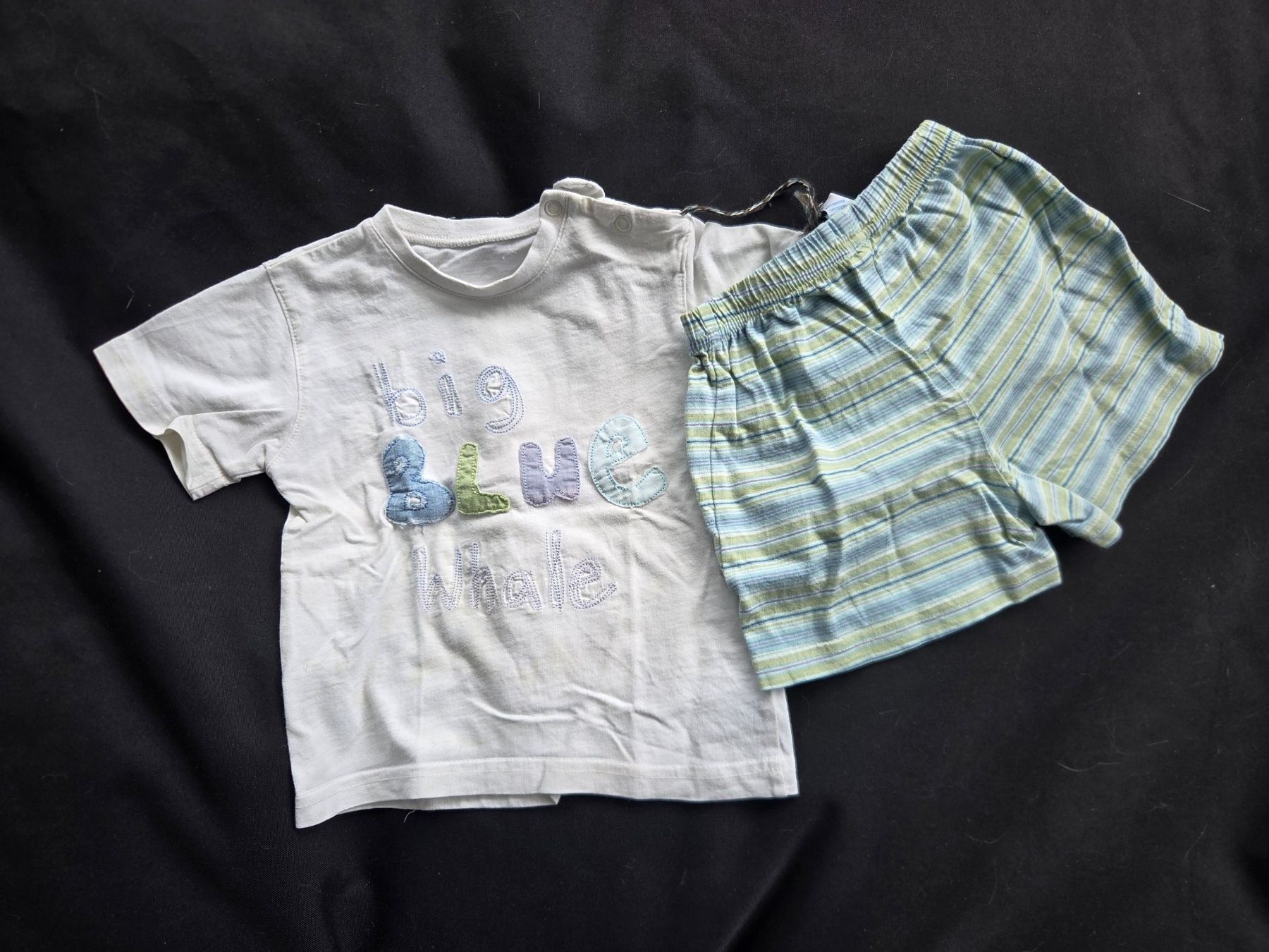 Camicie, Top & T-shirt: Ensemble short + t-shirt  bleu / vert 12 mois  74 cm – Usato da Gland venduto da Vee_0
