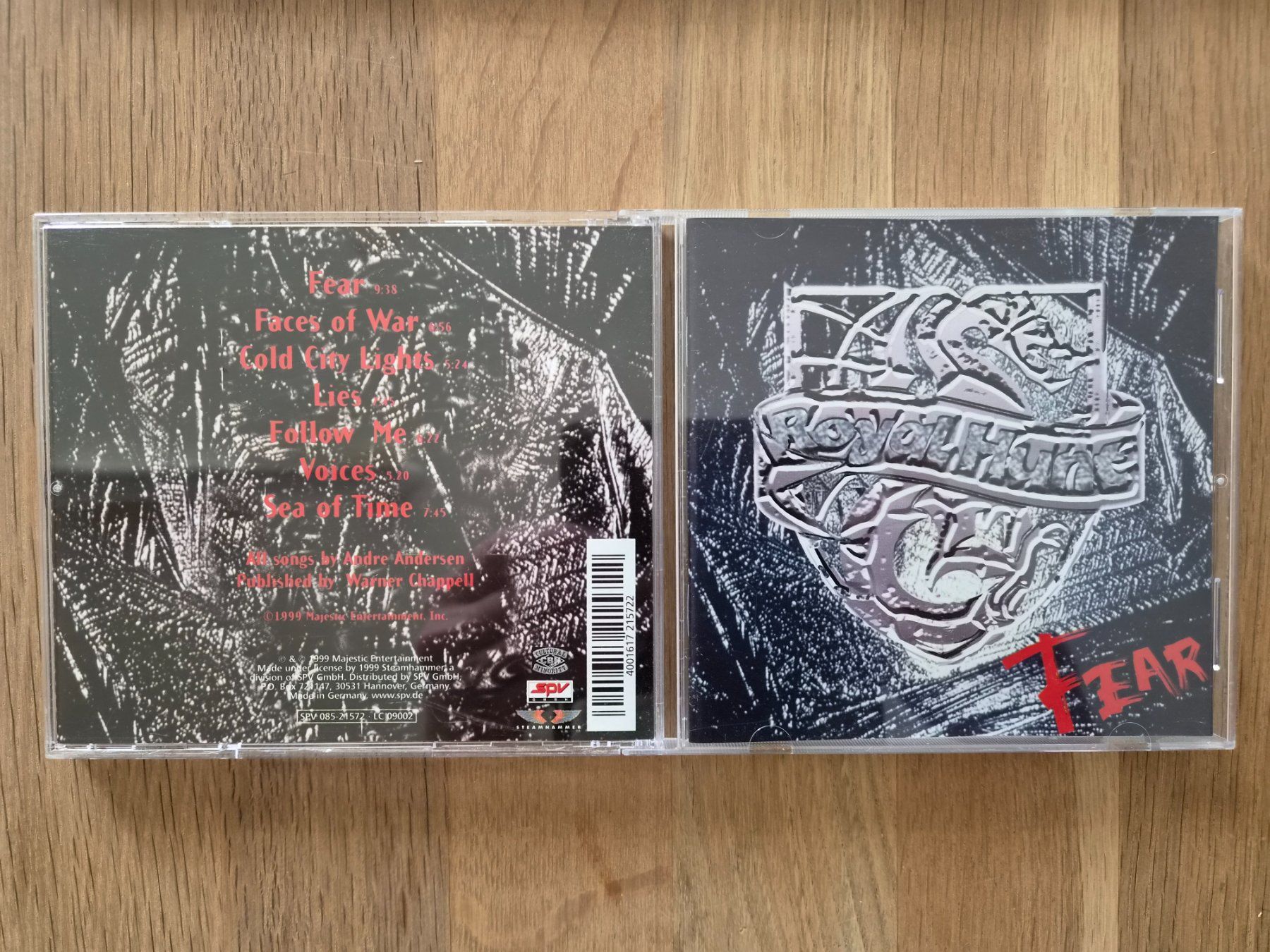 CD: CD Royal Hunt - Fear, 1999 – Usato da Nebikon venduto da Harley-Davidson01