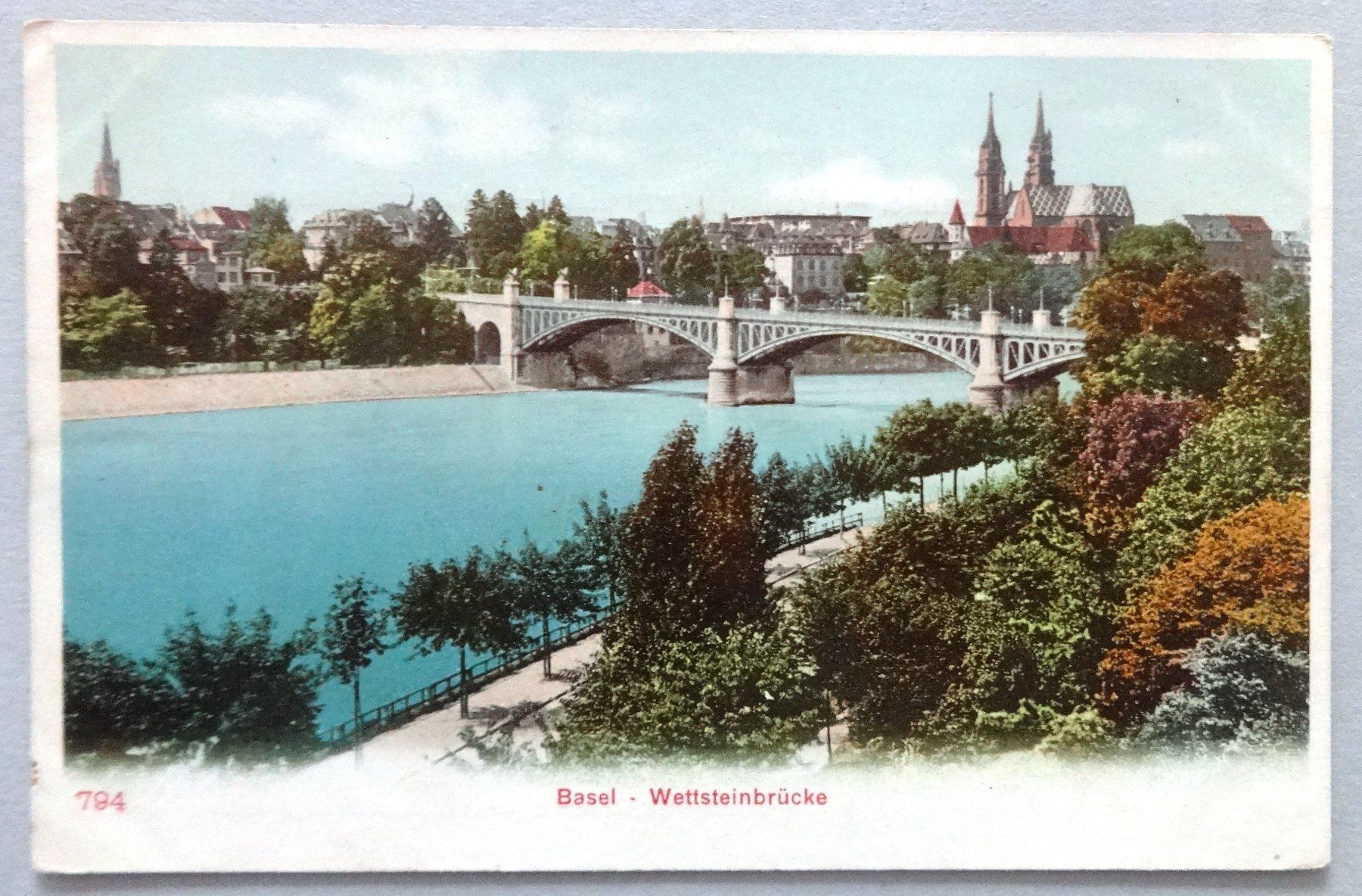Cartoline postali: Basel - Wettsteinbrücke – Difettoso da Fétigny venduto da Billy2miny