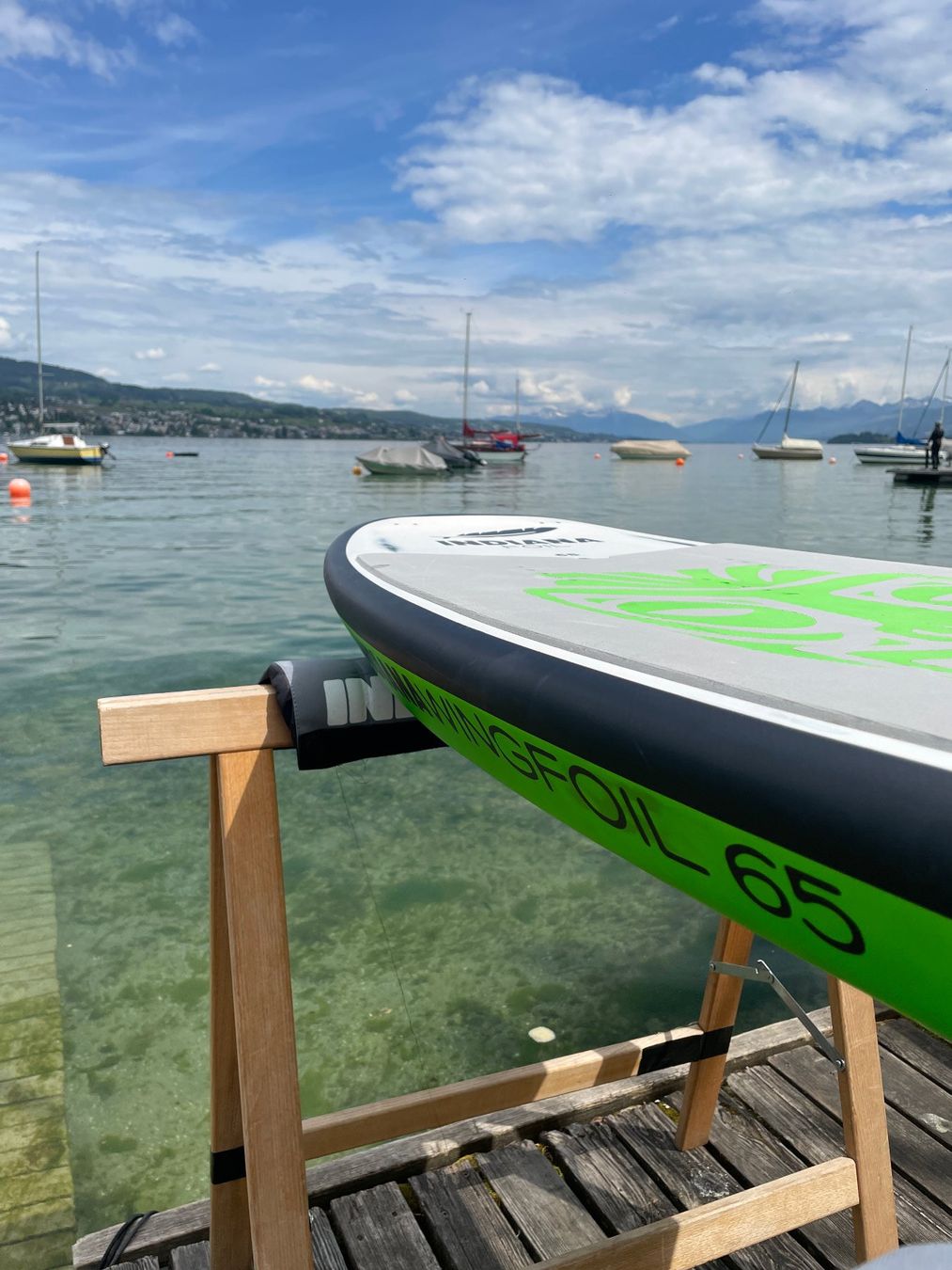 Indiana Tavole da surf e di nuoto: Indiana Wing Foil Board 65 Liter – Nuovo e nell'imballaggio originale da Oberrieden venduto da WhiteWaveAG 3