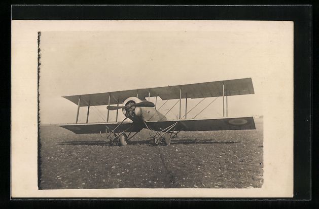 Cartoline postali: Flugzeug Doppeldeckermaschine mit Propel – Usato da Berlin venduto da bartko-reher