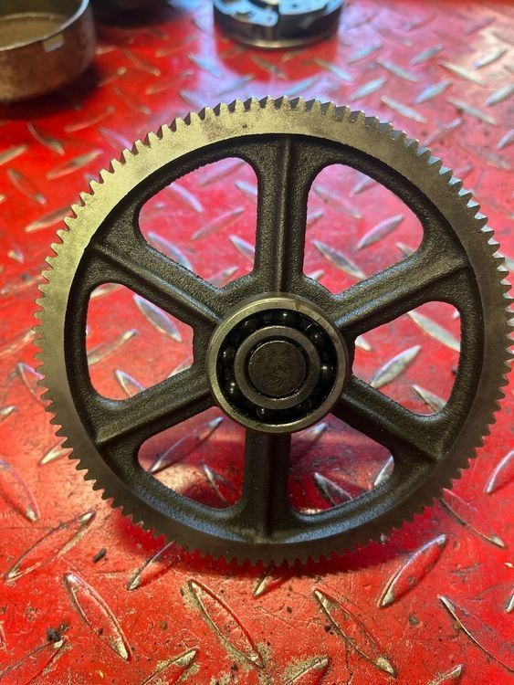Puch Mofa-Ersatzteile: Getriebe Primärrad Puch E50 106 Zähne Original – Gebraucht aus huttwil von Pakora 2