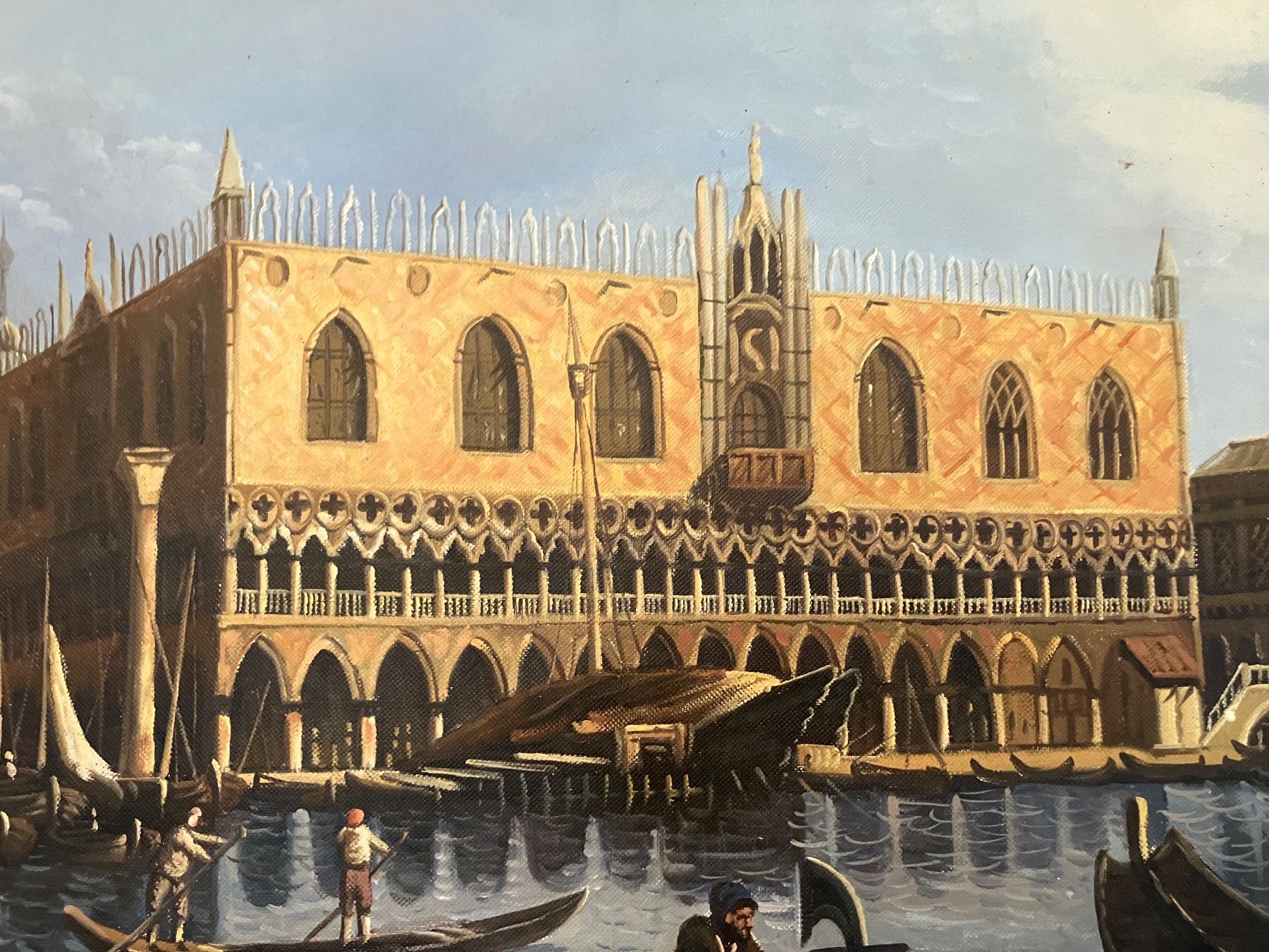 Dipinti: VENEDIG BILD DOGENPALAST ÖLBILD – Usato da Luterbach venduto da fink4500 8