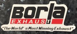 Borla Exhaust Aufkleber Sticker ca 9.5x4.0cm