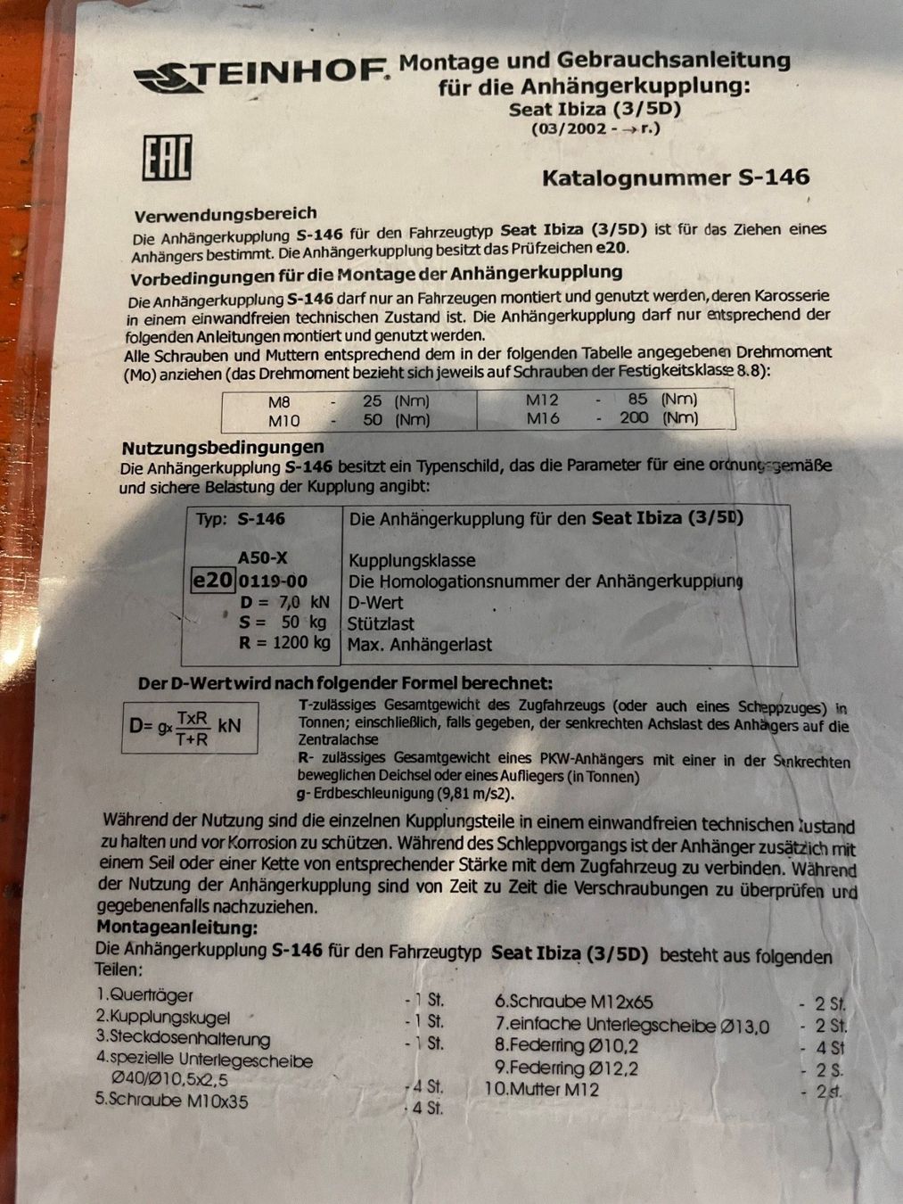 Ganci per rimorchio: Anhängerkupplung mit 13.Pol Steckkupplung – Nuovo (secondo la descrizione) da Horw venduto da Mogi6048 3