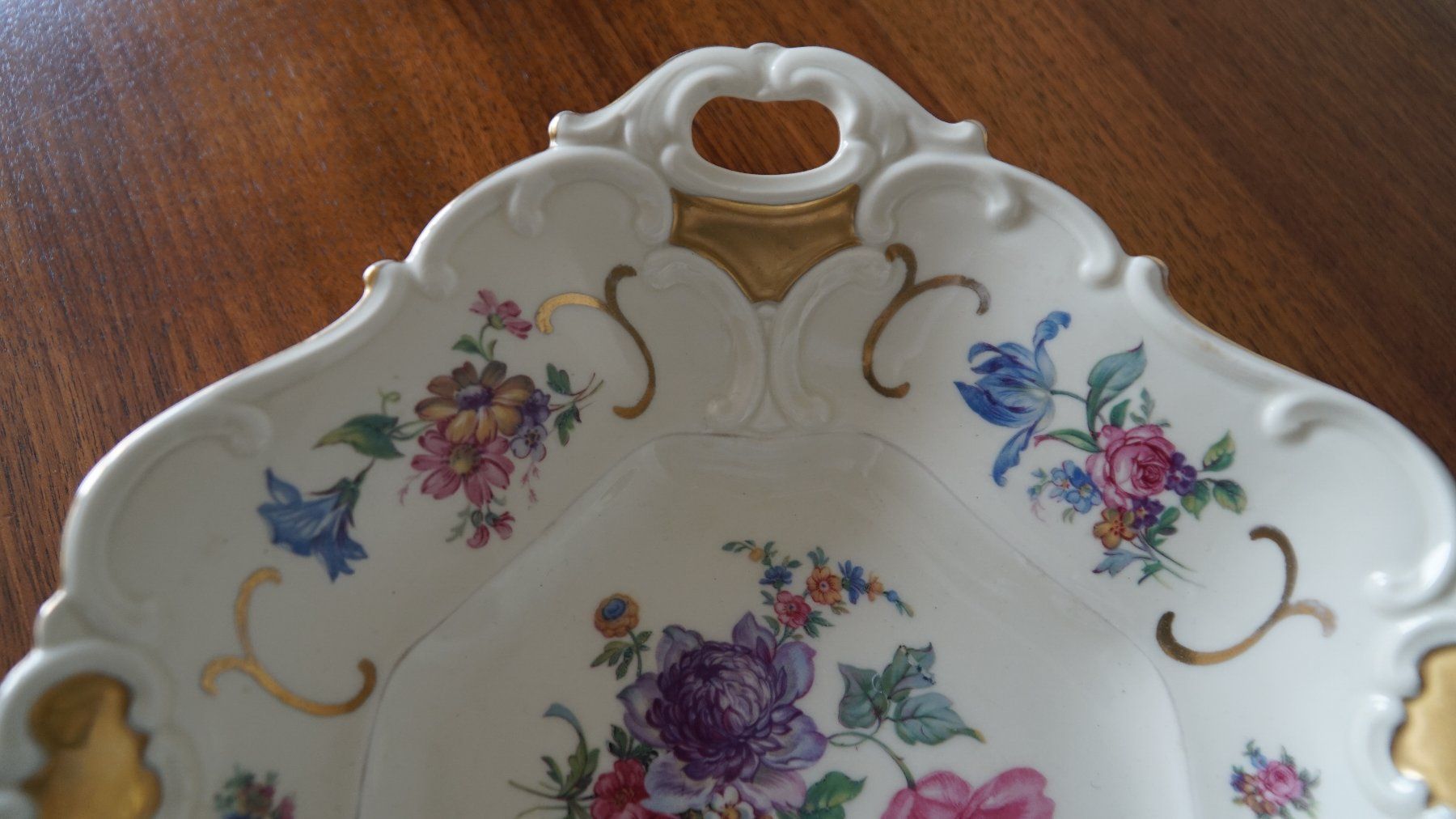 Ciotole: Schale mit Blumenmalerei  Bavaria – Usato da Bern venduto da Antikbatik 4