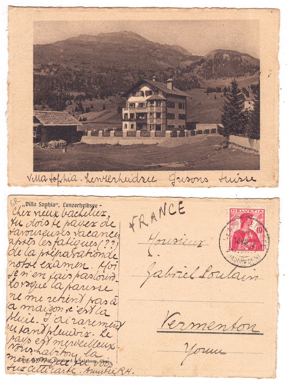 Cartoline postali: Obervaz-Lenzerheide – Usato da La Tour-de-Peilz venduto da amjust