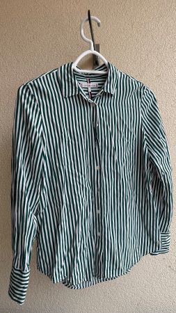 Tommy Hilfiger Bluse grün/weiss Gr.6