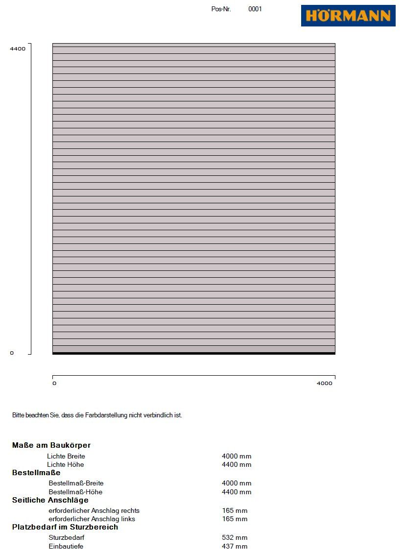 Hörmann Rolltor Decotherm S SB (Tor1) (Neu und originalverpackt) in ...
