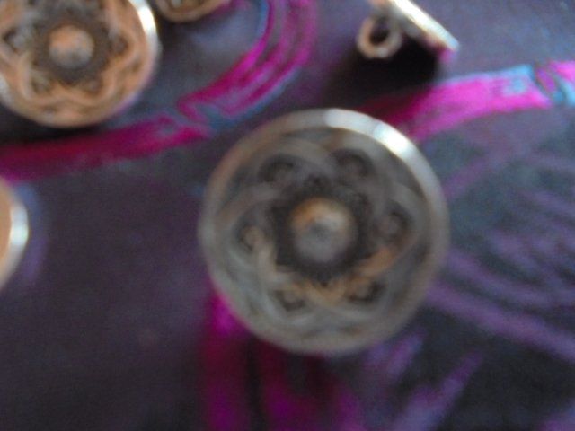 Boutons: 10 edle Knöpfe Tibetsilber rund – D'occasion à Hinwil par Glasperlen 5