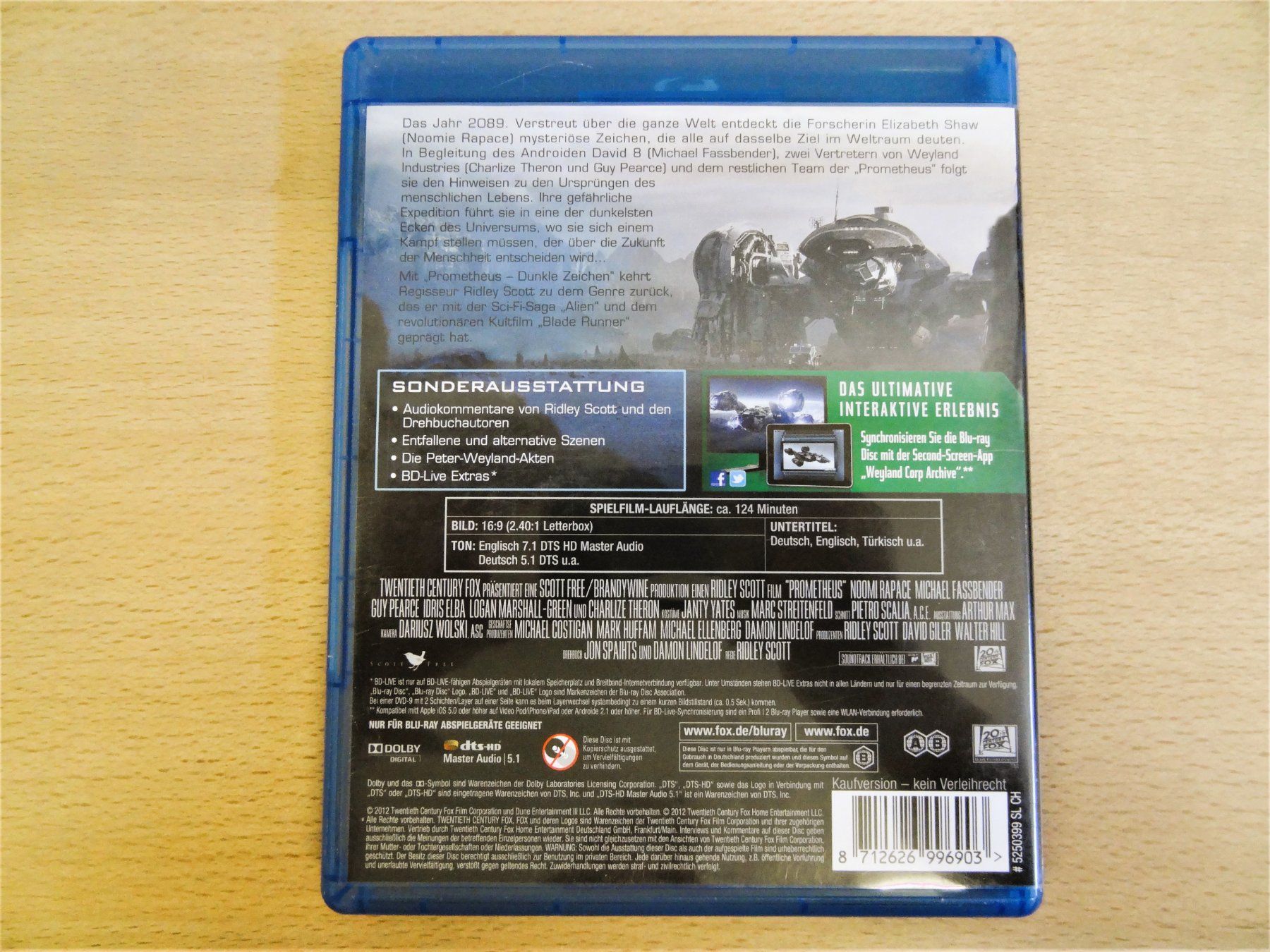 Tutti i DVDs: Blu-Ray - Prometheus - Dunkle Zeichen - Charlize Theron – Usato da Amlikon-Bissegg venduto da riestig 2