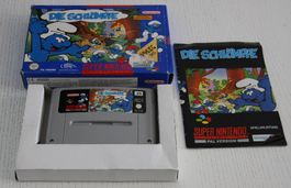 SNES Die Schlümpfe (Blaue OVP)