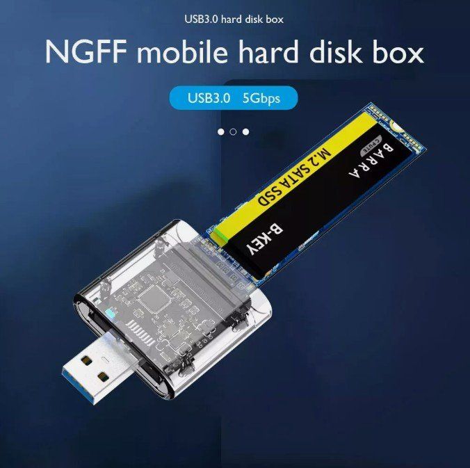 Unità & Adattatore: M2 Gen1 SSD SATA Chassis USB 3.0 Adapter 5Gbps Disk – Nuovo (secondo la descrizione) da Kirchdorf AG venduto da Apost008 6