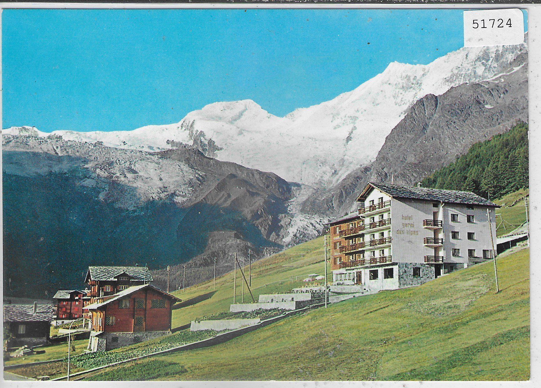 Ansichtskarten: Hotel "Garni des Alpes" Saas-Fee – Gebraucht aus Ettingen von Kartenplanet