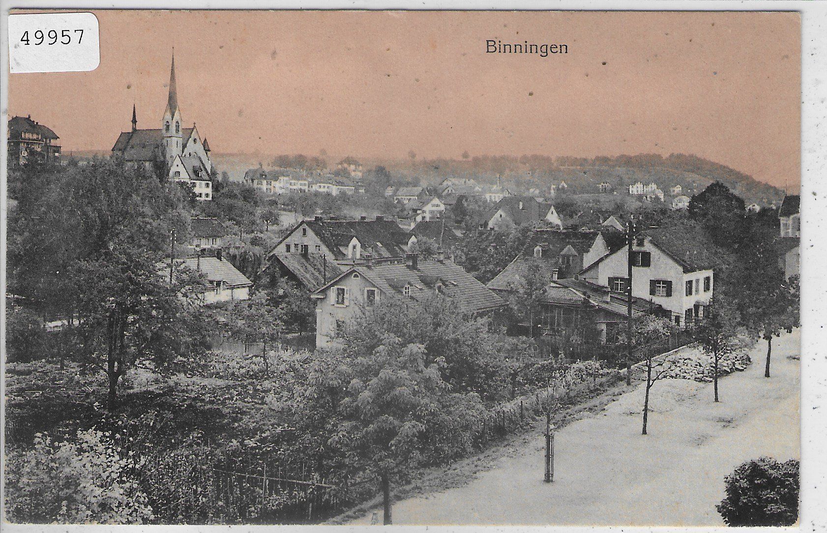 Ansichtskarten: Binningen - Dorfpartie – Gebraucht aus Ettingen von Kartenplanet