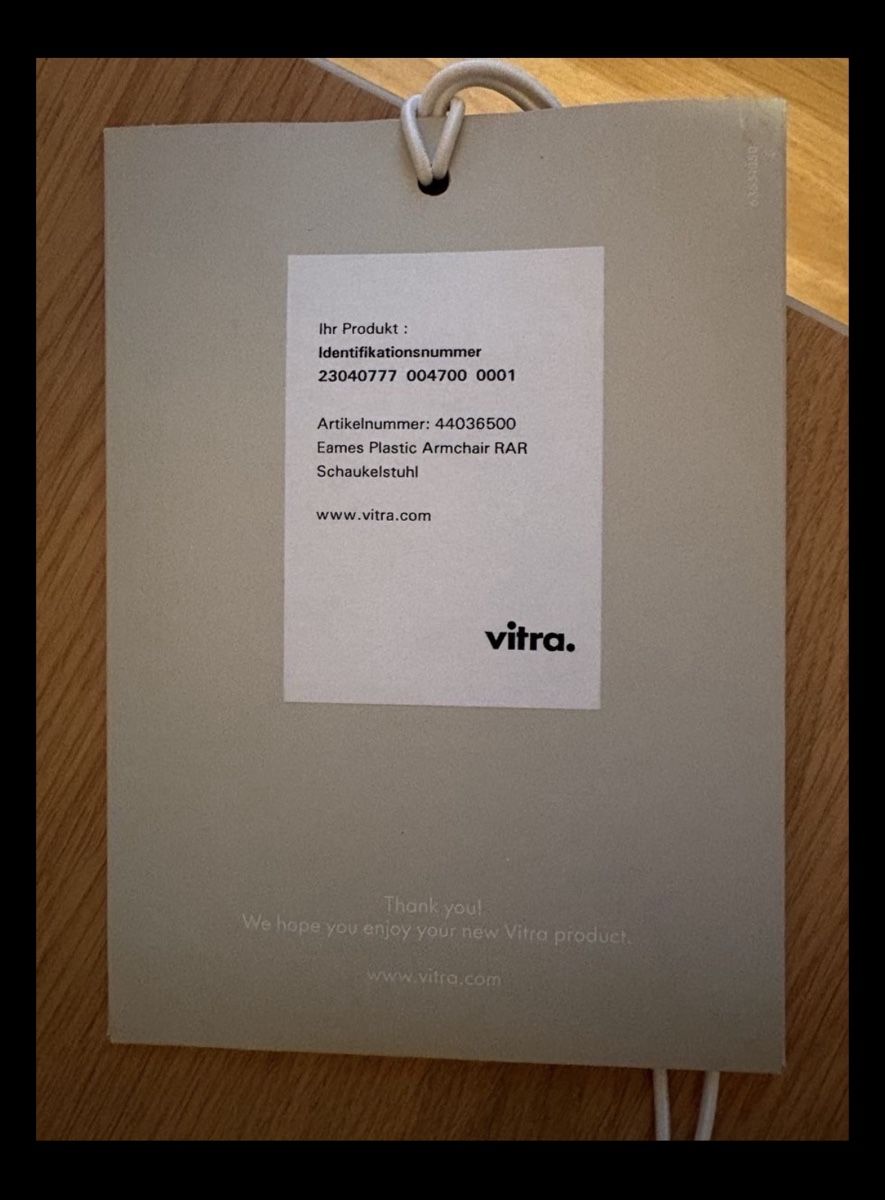 Vitra Stühle: Vitra Eames Plastic Armchair RAR – Gebraucht aus Winterthur von sansanmann 7