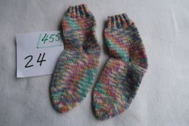 Handgestr.Kinderwollsocken  Gr. 24      (455)
