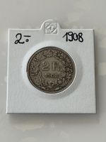 2 Franken 1908  sehr Rar