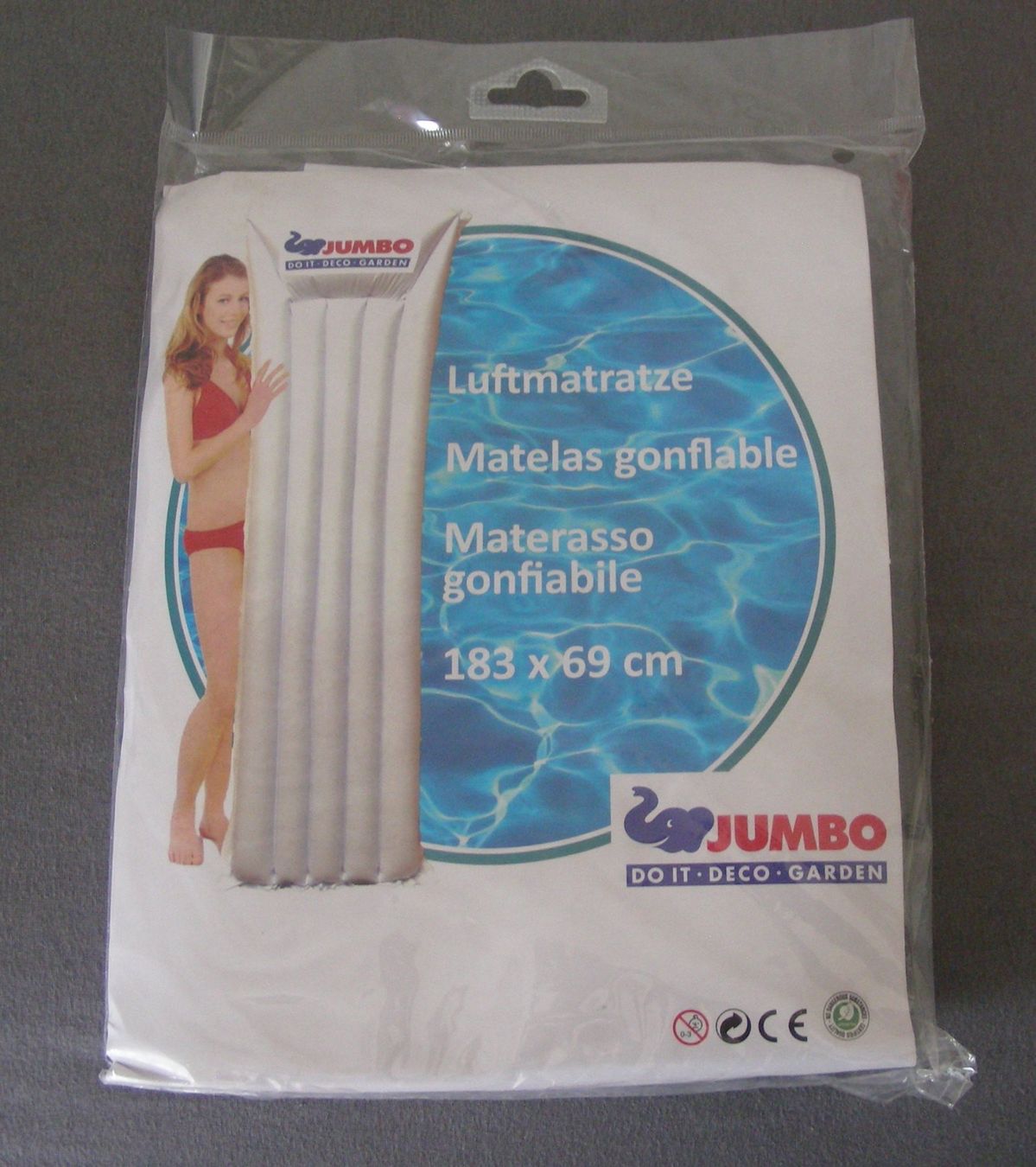 Piscine: Luftmatratze 183x69 cm Jumbo – Nuovo e nell'imballaggio originale da Burgdorf venduto da Daniela136
