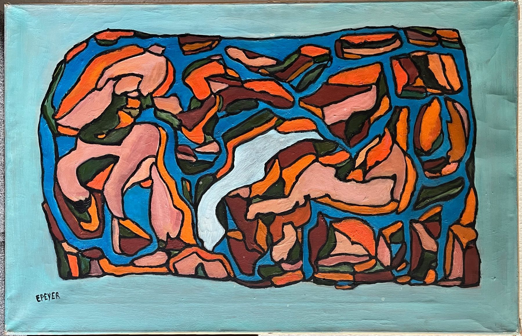 Dipinti: E.Peyer moderne Komposition – Usato da Basel venduto da PAUL_ART 2