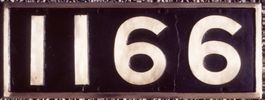Lokschild Finnland 1166 - ORIGINAL Messingguss von 1949