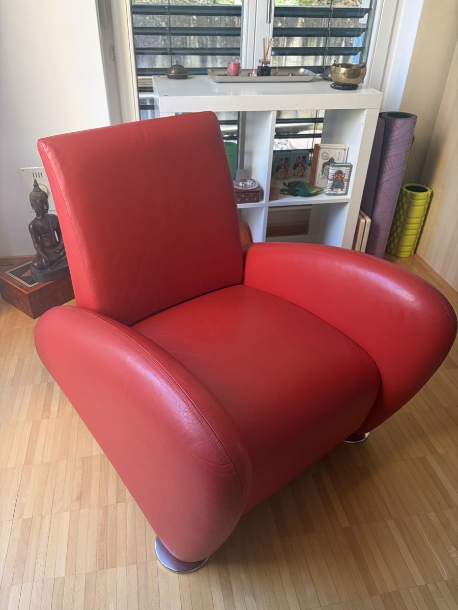 Sitag Poltrone: Leder Sessel – Usato da Basel venduto da LSK-MEM