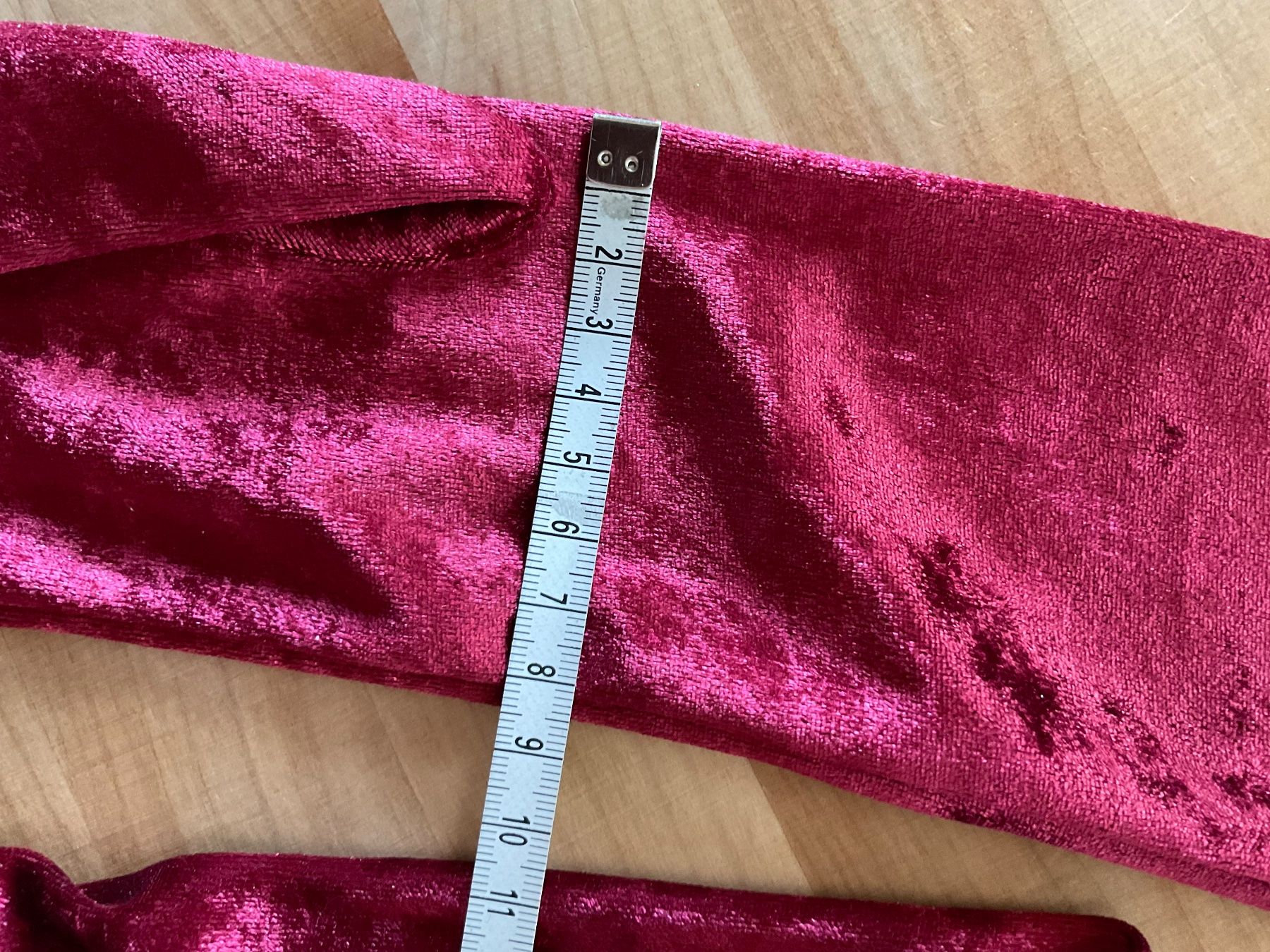 Guanti & manicotti: Stoff Samt Handschuhe Bordeaux lang – Nuovo (secondo la descrizione) da Rümlang venduto da resale35 1