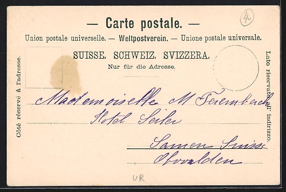 Cartoline postali: Mondschein-AK Flüelen, Ortsansicht mit  – Usato da Berlin venduto da bartko-reher 1