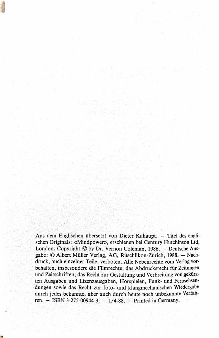 Libri: Denk dich gesund – Nuovo (secondo la descrizione) da Sarnen venduto da Livres 2