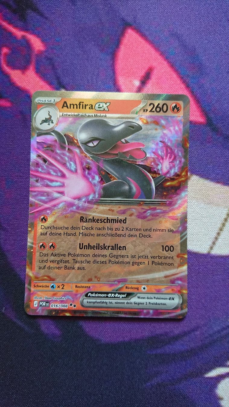 Pokémon Carte collezionabili: Amfira-EX Deutsch – Nuovo (secondo la descrizione) da Chur venduto da FreakofRarity