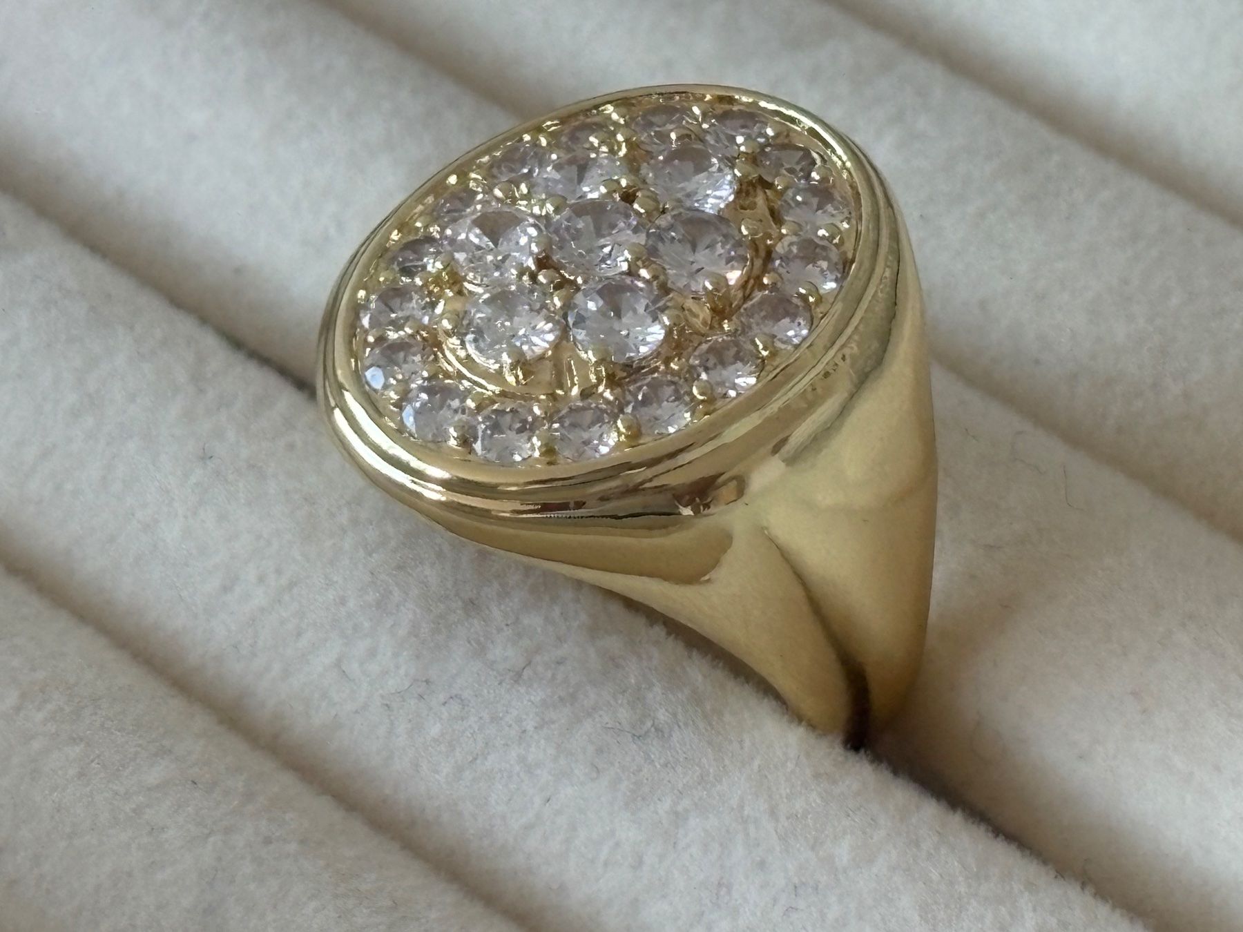 Anelli: Luxus Elegante Gr.19/9 Ring Farbe: Gold/weiss – Nuovo (secondo la descrizione) da Biel-Bienne venduto da Roserosse13 1