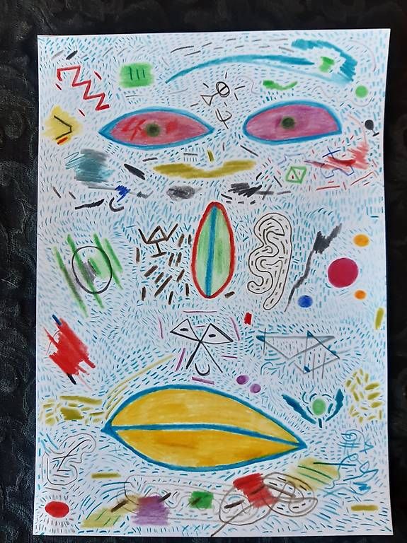 Gemälde: Dessins au crayon de couleur – Gebraucht aus Mézières VD von joe_65kf 1