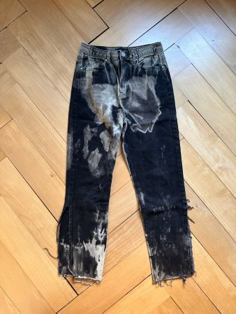 LOST INK - Batik Jeans schwarz-beige W26 L32