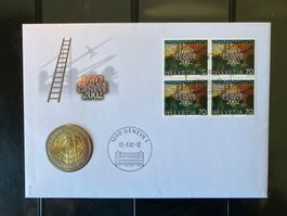 5 Franken Münzbrief Escalade Genève