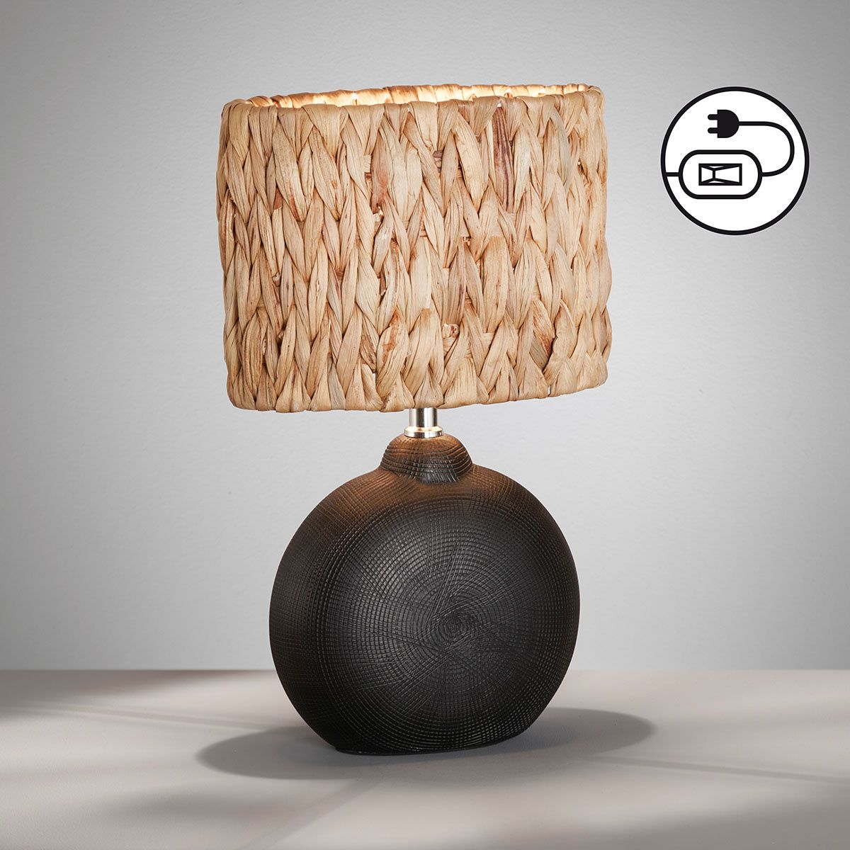 Lampade: Tischleuchte, Stoffschirm, 39 cm Höhe – Nuovo (secondo la descrizione) da Kreuzlingen venduto da Smart-Light