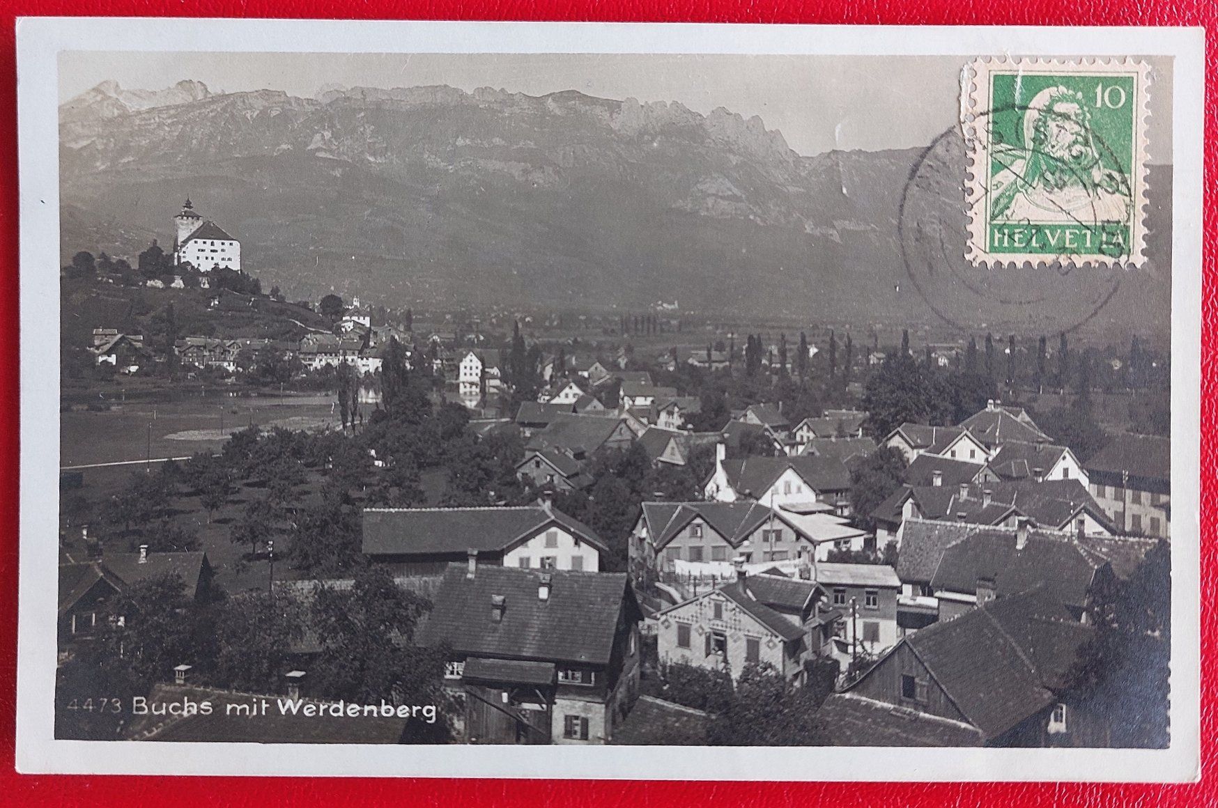 Cartoline postali: Buchs mit Werdenberg 1921 – Usato da St-Légier-Chiésaz venduto da Theo006