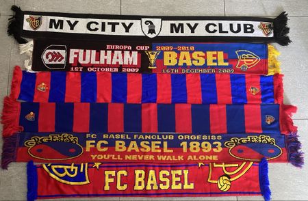 FC Basel Schals Konvolut 6 Stk. guter Zustand