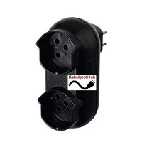 Aktion T15 Doppelkupplung neu IP20 schwarz