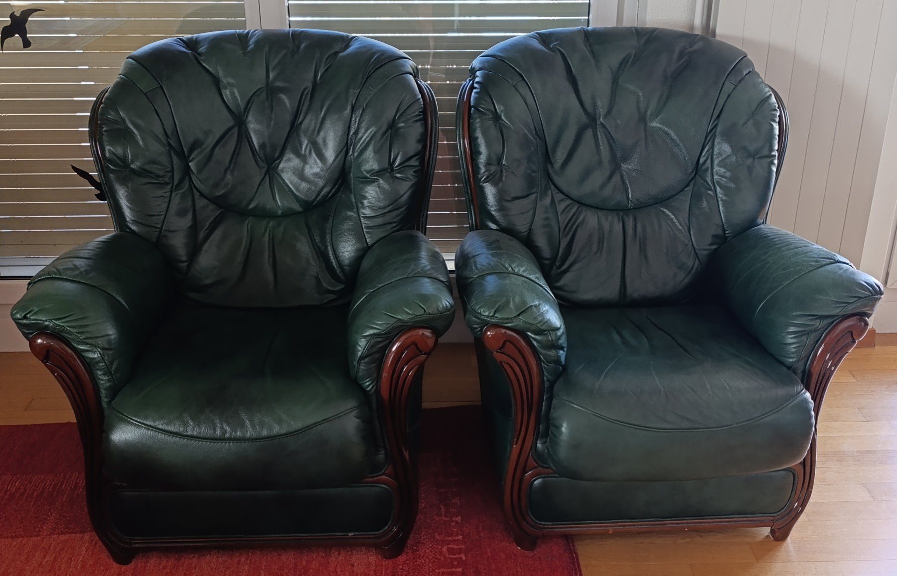 Divani: Echt Leder 2er Sofa mit 2 Sesseln – Usato da Opfikon venduto da evilwalks 1
