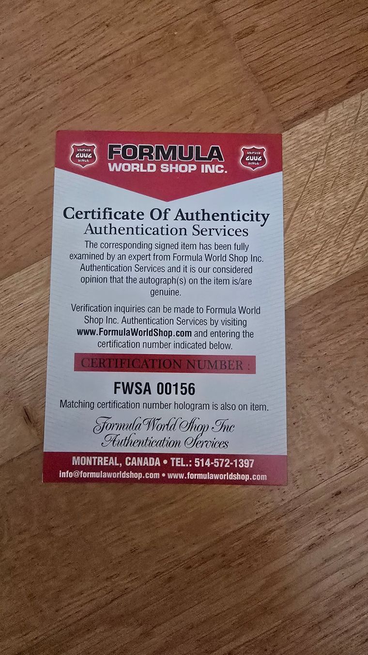 Autogramme: Visière signée Jenson Button, F1, COA – Gebraucht aus St-Sulpice VD von GT3RS 5