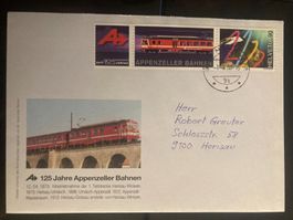 Schweiz 2000 Milleniummarke TAB 125 Jahre Appenzeller Bahnen